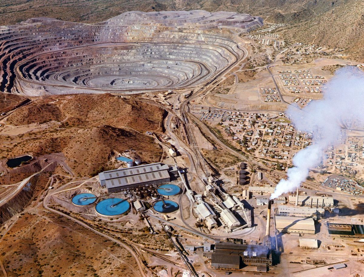 open copper mine